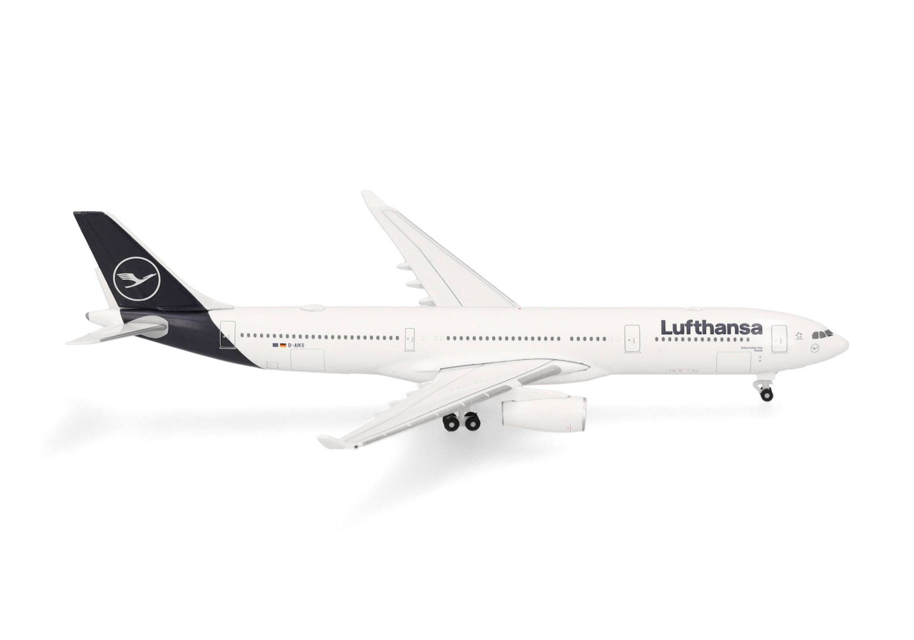 Herpa Kit di modellismo & Modellini statici: Lufthansa A330-300 D-AIKS "Kassel", 1/500 – Nuovo e nell'imballaggio originale da Basel venduto da Dogana