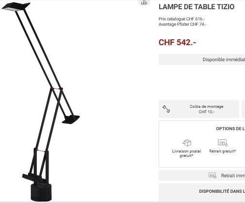 Artemide deals tizio demontage