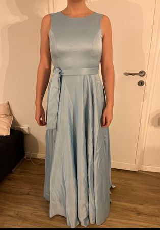Elegantes Abendkleid Gr. 40 Hellblau Rückenfrei 👗