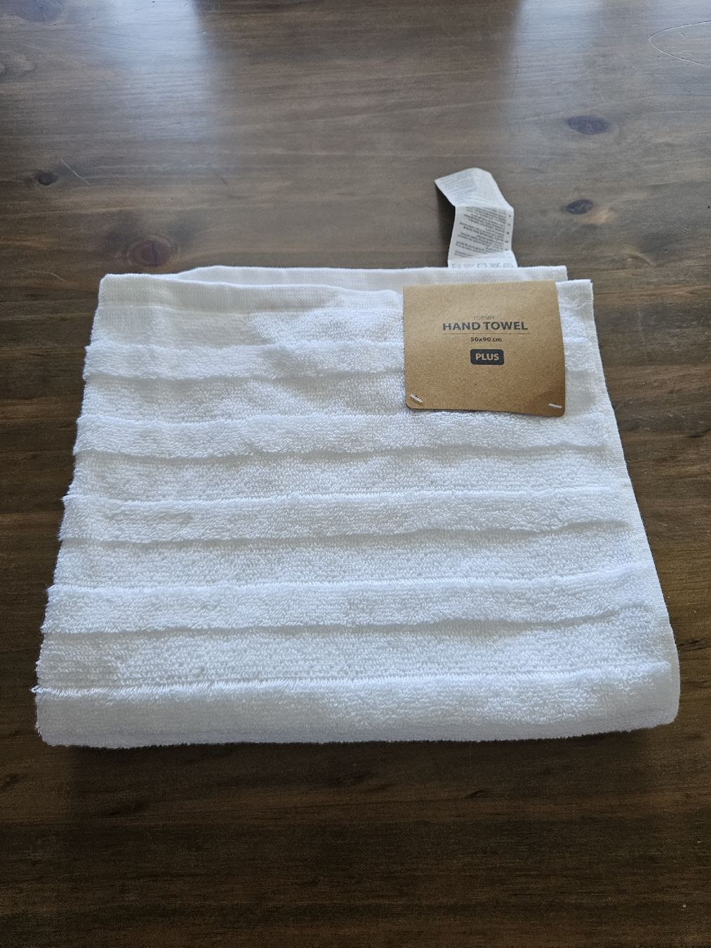 Tovaglioli: Serviette blanche PLUS JYSK, coton, très douce, neuf! – Nuovo e nell'imballaggio originale da Delémont venduto da bor_glm7