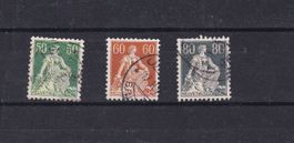 1940 LOT de timbres oblitérés papier couché lisse COTE 580.-