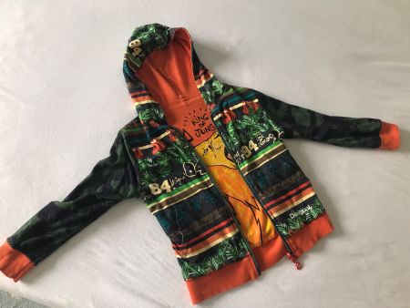 DESIGUAL Double Face Sweatshirt Jacke, Gr.5-6 Jahre