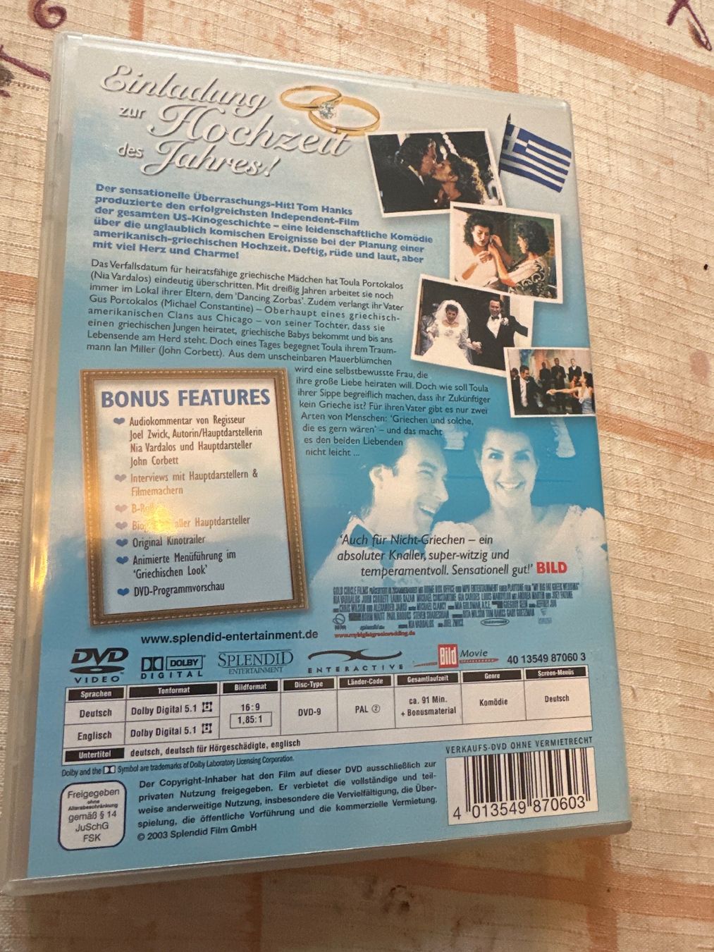 Tutti i DVDs: My Big Fat Greek Wedding – Usato da Schaffhausen venduto da D-MAC 1