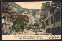 Meyringen, Kirchgasse vor dem 25. Oktobe