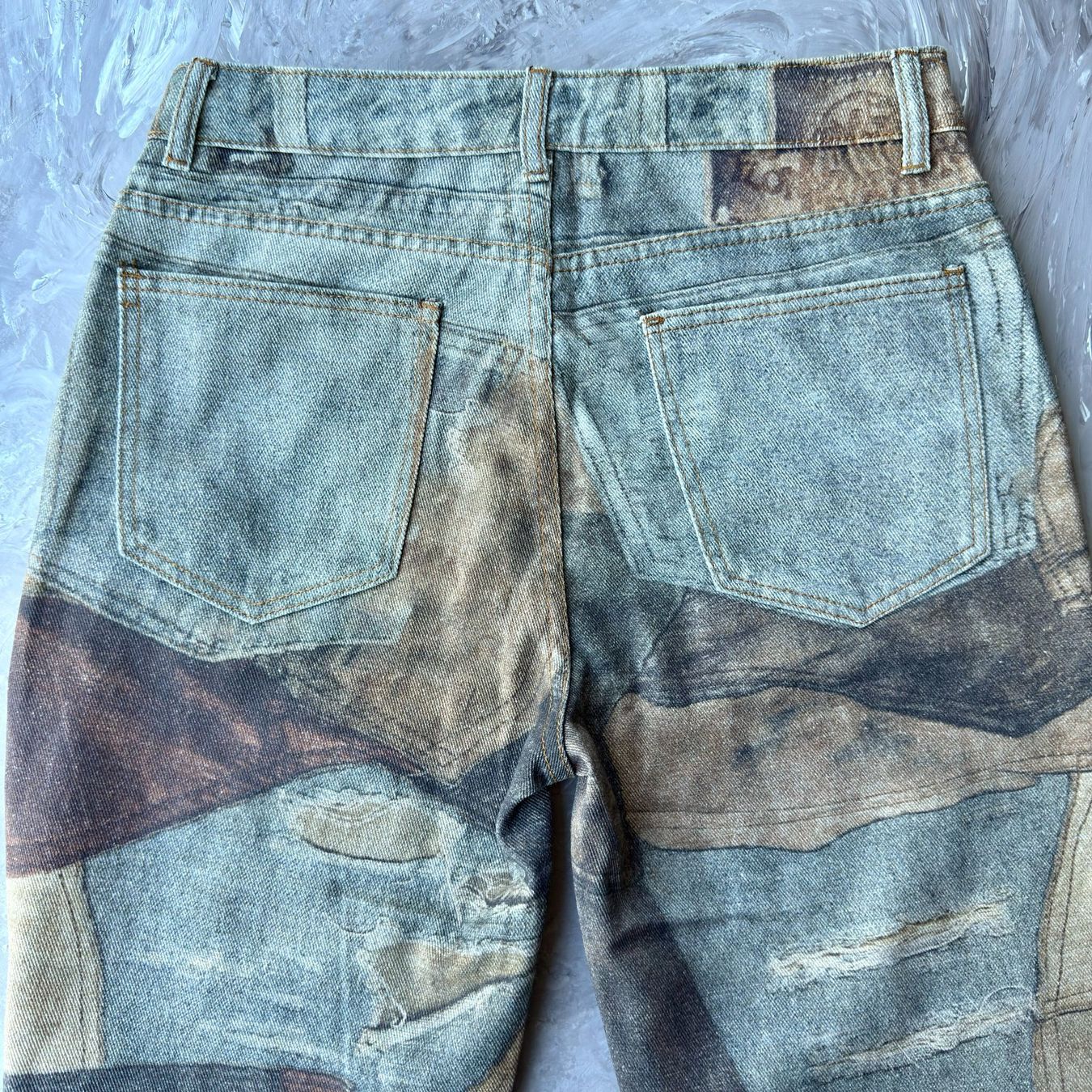 Jeans: Jean Imprimé Patchwork Trompe-l'œil – D'occasion à Thônex par Suisse.Shopping 3