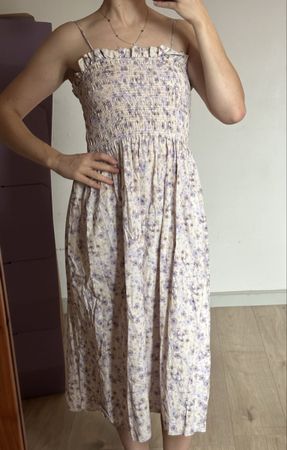 Sommerliches Midikleid mit Blumenmuster, Grösse 36/S H&M