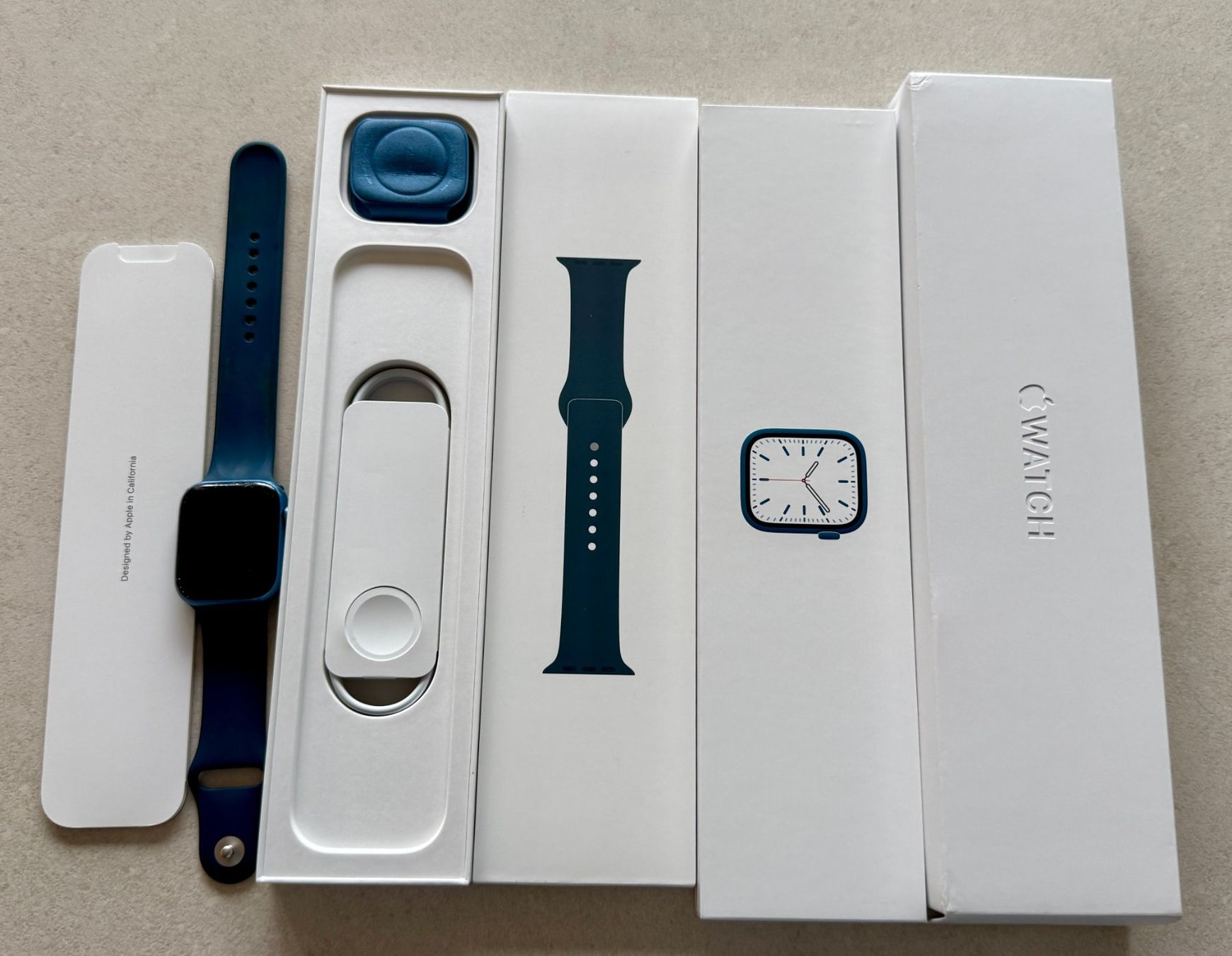 Apple Smartwatch: Appel Watch Series 7 Blue Aluminium Case – Usato da Buochs venduto da Aale 2