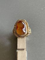 verg. GOLD KARNEOL Ring CHINA edle Komposition wunderschön