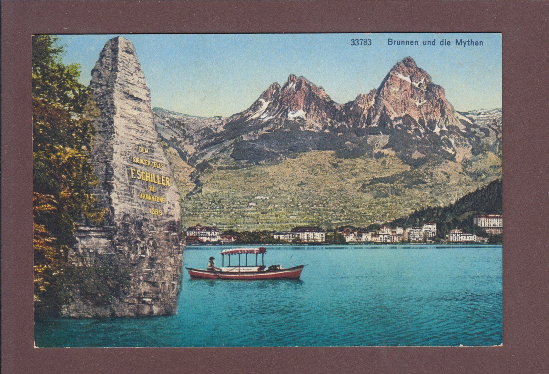 Cartoline postali: BRUNNEN und die Mythen – Usato da Pully venduto da nicecards