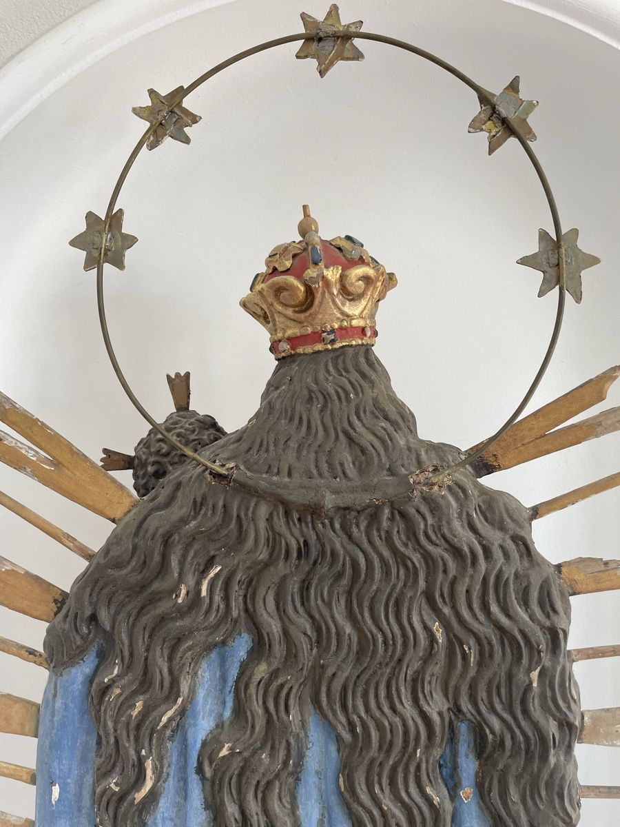Sculture & Statue: Antike Madonna mit Kind – Usato da Siebnen venduto da Starlauf 7