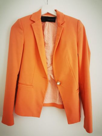 Damen Blazer Zara Basic lachsfarbene Grösse XS,guter Zustand