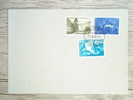 TR80 Enveloppe + Timbre Liechtenstein 1965
