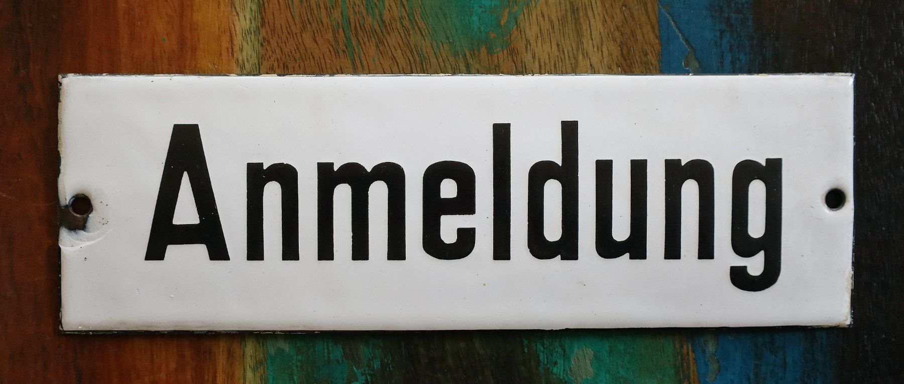 Insegne: Emailschild "Anmeldung" – Usato da Birrwil venduto da brandschatz_birrwil 1