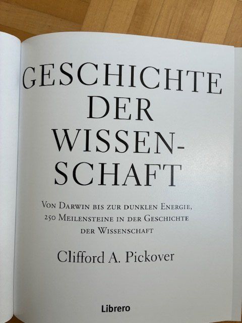 Libri: Geschichte der Wissenschaft - Clifford A. Pickover – Usato da Zürich venduto da Baumgarten05 1