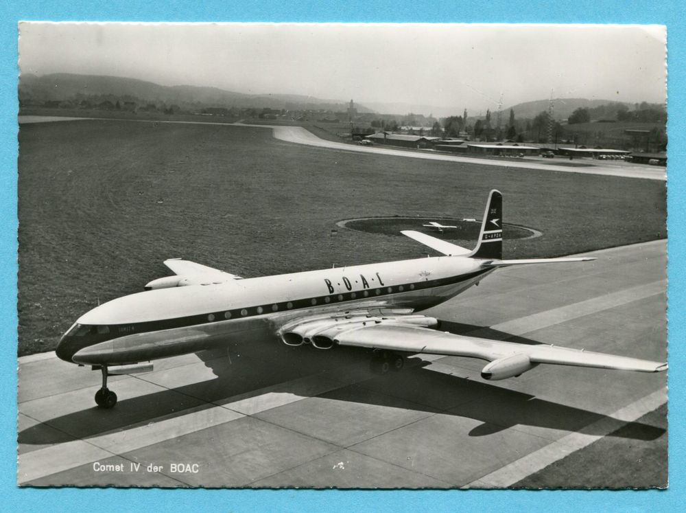 Comet IV der BOAC vor dem Flughafen Zürich Kloten | Kaufen auf Ricardo