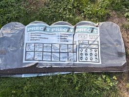 PRECIT Biberschwanzschindeln schwarz Pack = 2 m²