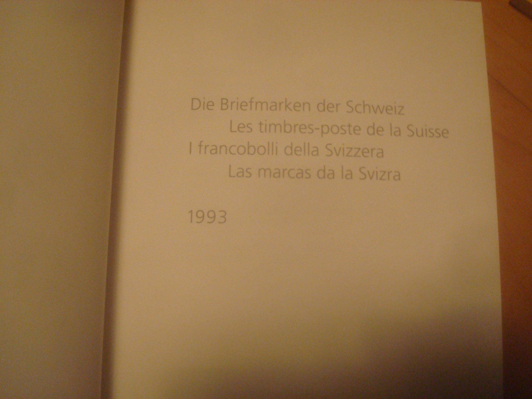 Alle Briefmarken: CH 1993 Jahresbuch mit 4er Blocks – Gebraucht aus Gordola von Polentaefung 1