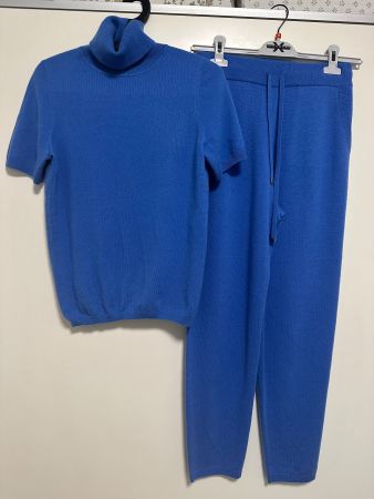 Neue Blaue Kaschmiranzug in Gr M/S