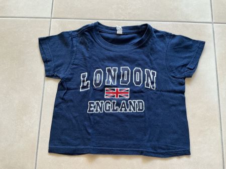 Kinder T-Shirt London England dunkelblau Grösse 3-4YRS