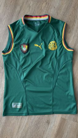 Seltenes Kamerun Fussballtrikot Tanktop, Puma, Grösse S