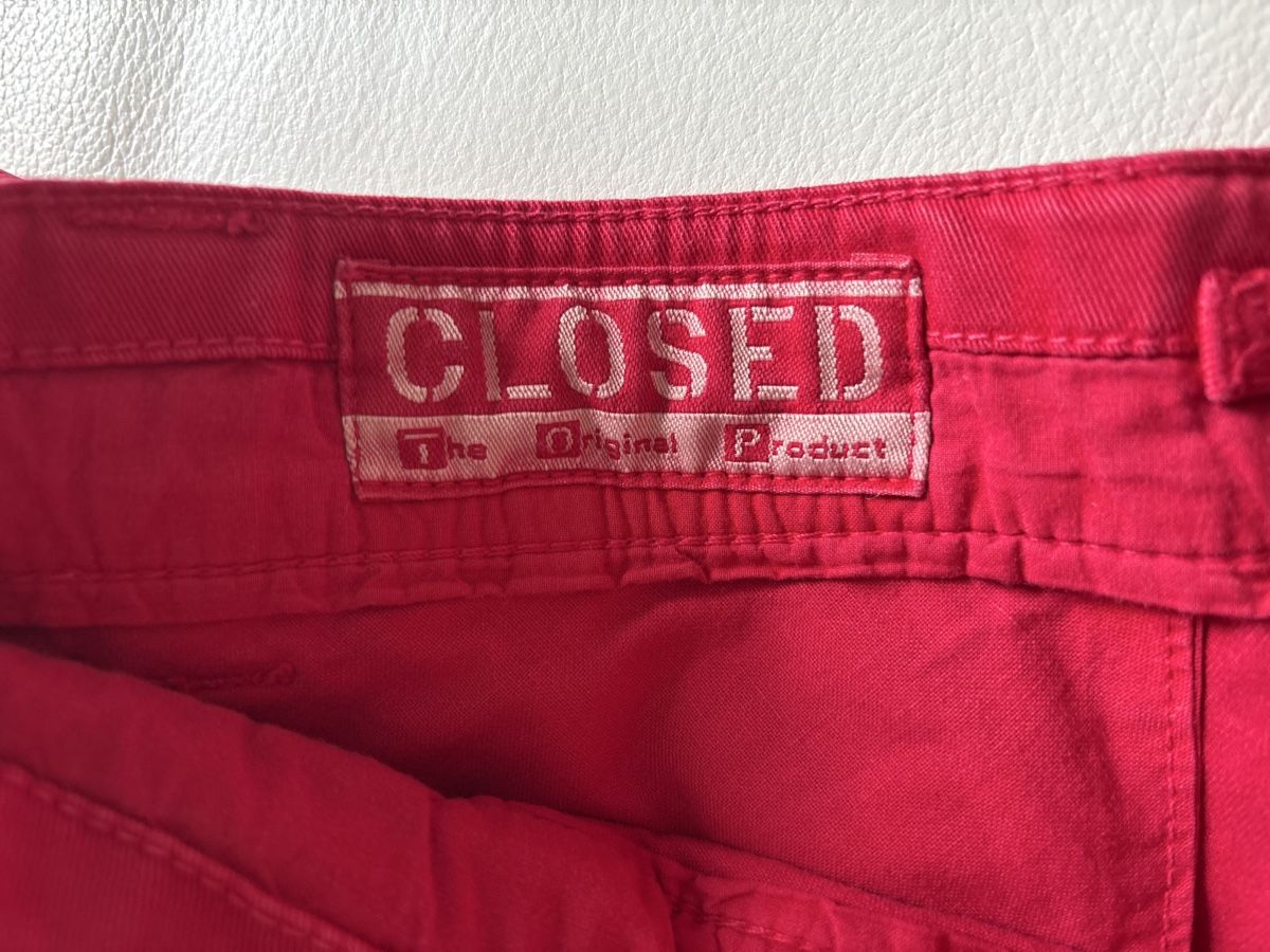 Closed Pantaloni: Closed Damenhose, Rot – Usato da Nebikon venduto da Draga25 6
