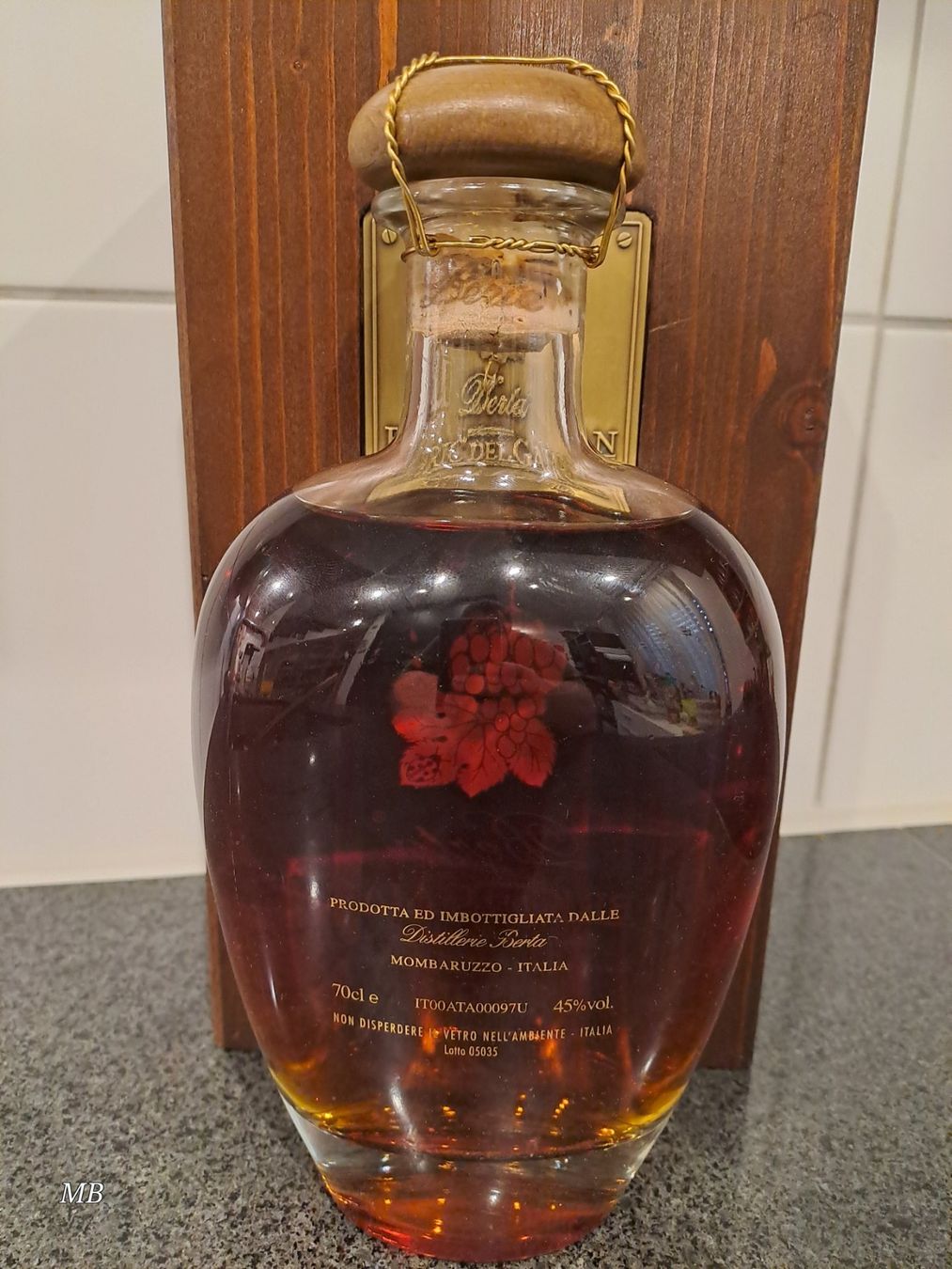 Berta Spirituosen: Berta Grappa BRICDELGAIAN 1997 mit OHK – Neu und originalverpackt aus Elsau von Kellerraeumung 5