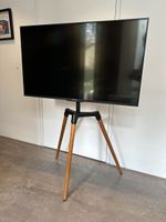 Hama TV-Ständer freistehend mit Holzoptik + Sony KD-43X8305C