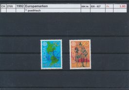 1992 "Europamarken", ** postfrisch