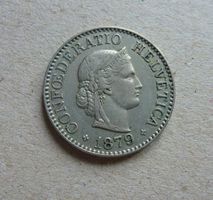 Schweiz ++ 10 Rappen 1879, gute Erhaltung