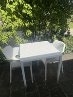 Nardi Gartenset weiss – Tisch + 2 Stühle