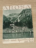 Alter Prospekt / Post und Sporthotel am See Arosa ca. 1930