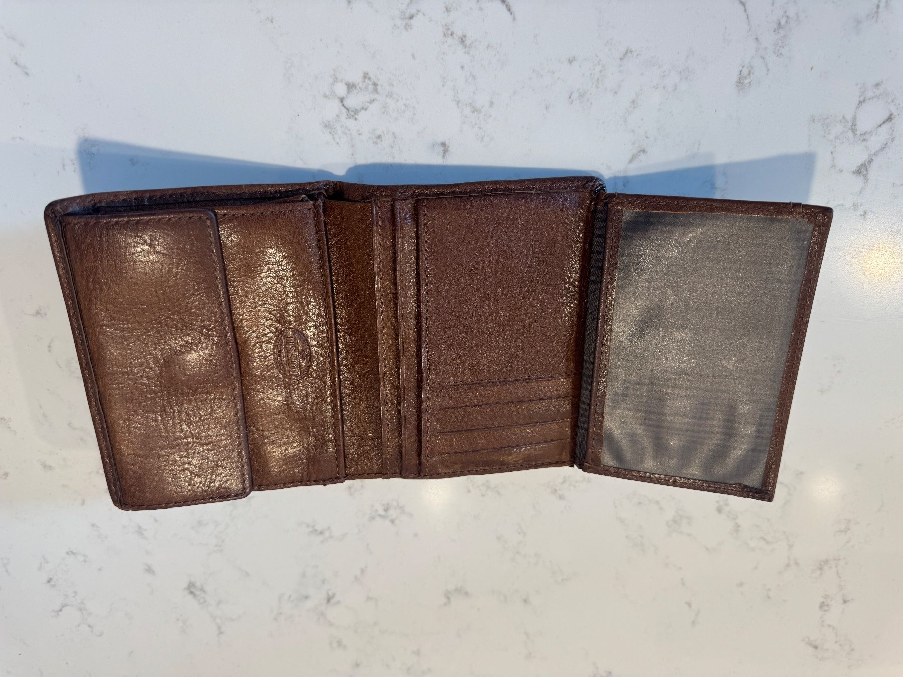 Fossil Brieftaschen: Fossil Leder Portemonnaie Braun – Gebraucht aus Zürich von RicardoExplorer 3