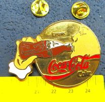 DRINK COCA-COLA  2NÄGEL-PIN ENAMEL GROSSS 55mm