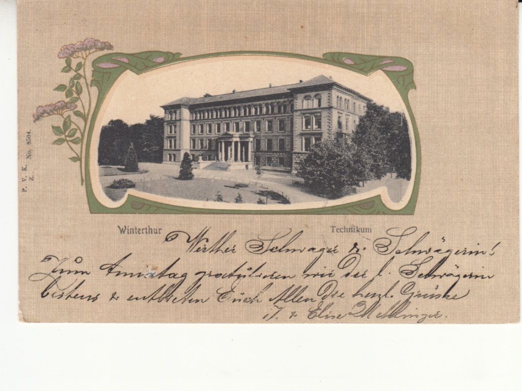 Cartoline postali: Winterthur 1905 – Usato da Bürglen TG venduto da StampGraf