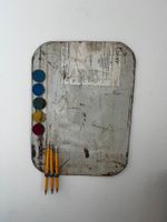 rustikale Magnettafel aus recycelten Ölfässern