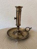 Antiker verstellbarer Kerzenhalter aus Messing