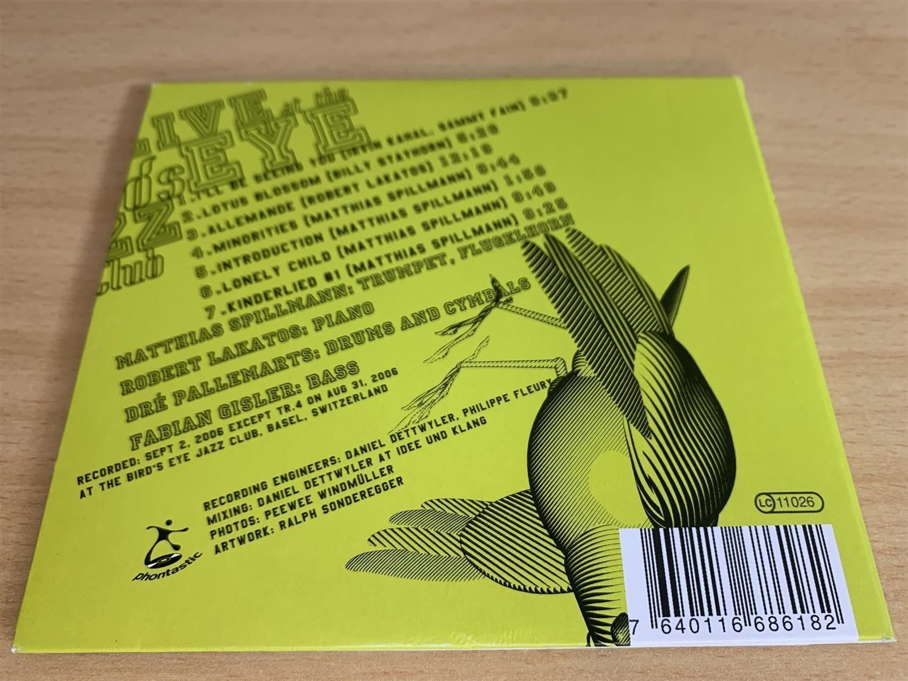 CD: Spillmann - Live at the Bird's Eye Jazz – Usato da Rikon im Tösstal venduto da Alpenmutz 1