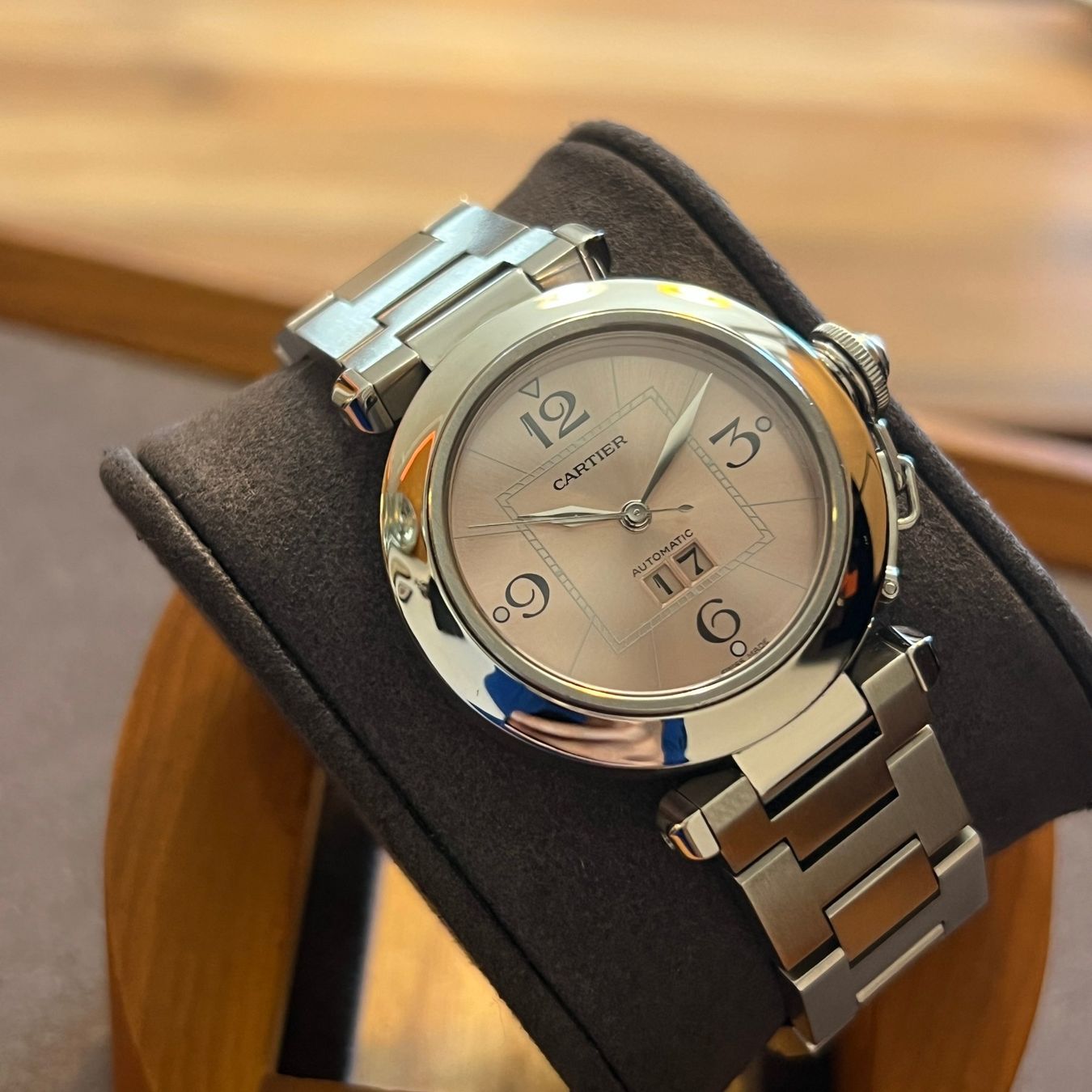 Cartier Montres: Cartier Pasha C Pink Dial Automatic W31058M7 – D'occasion à Carouge GE par Watchaser 7