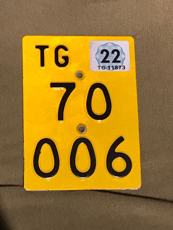  Mofa Kennzeichen (Gebraucht) in Dotnacht für CHF 28 – mit Lieferung auf Illustration 