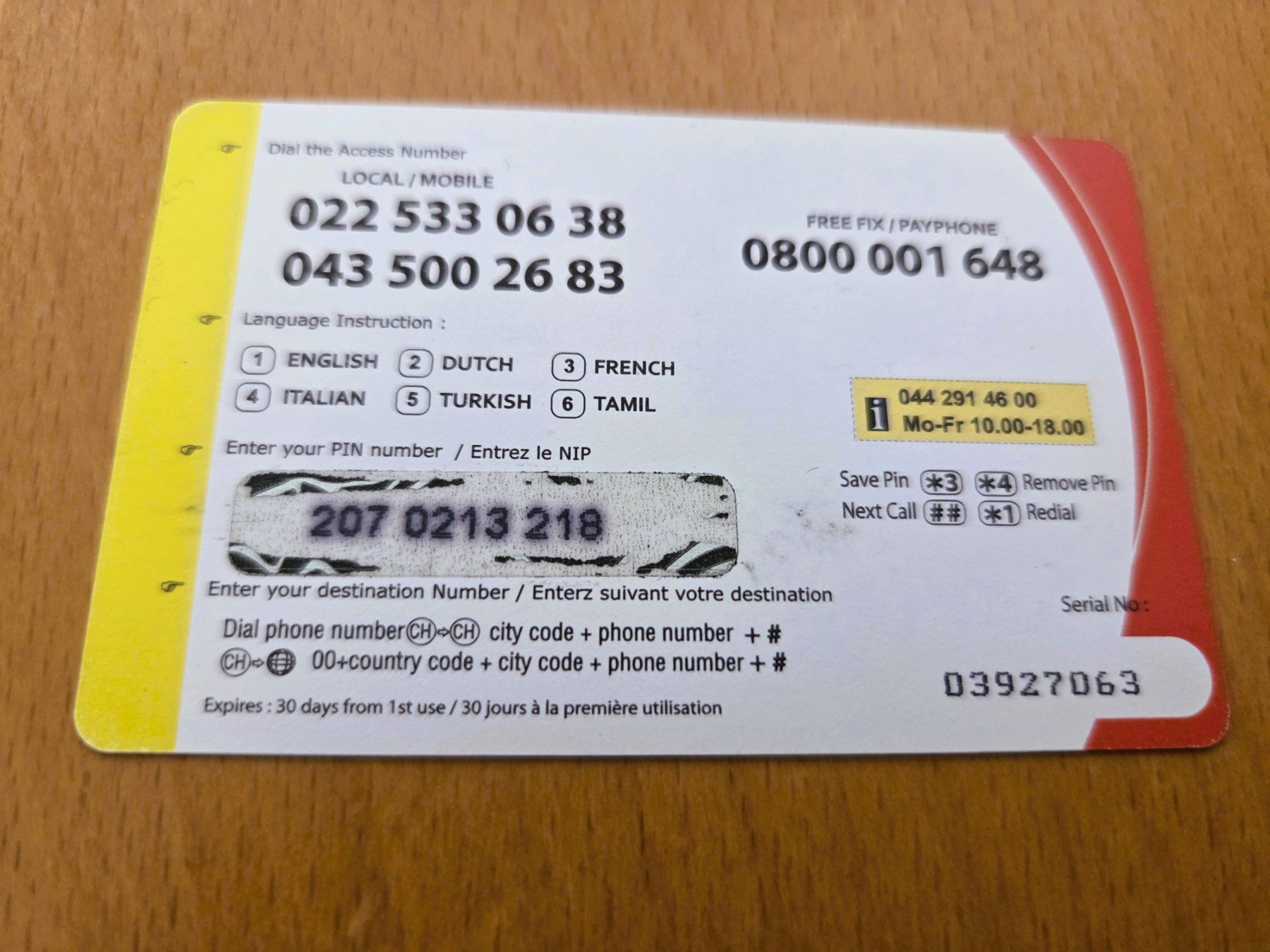 Schede telefoniche: PREPAID - SCHWEIZ – Usato da Brüttisellen venduto da Nighttrain 1