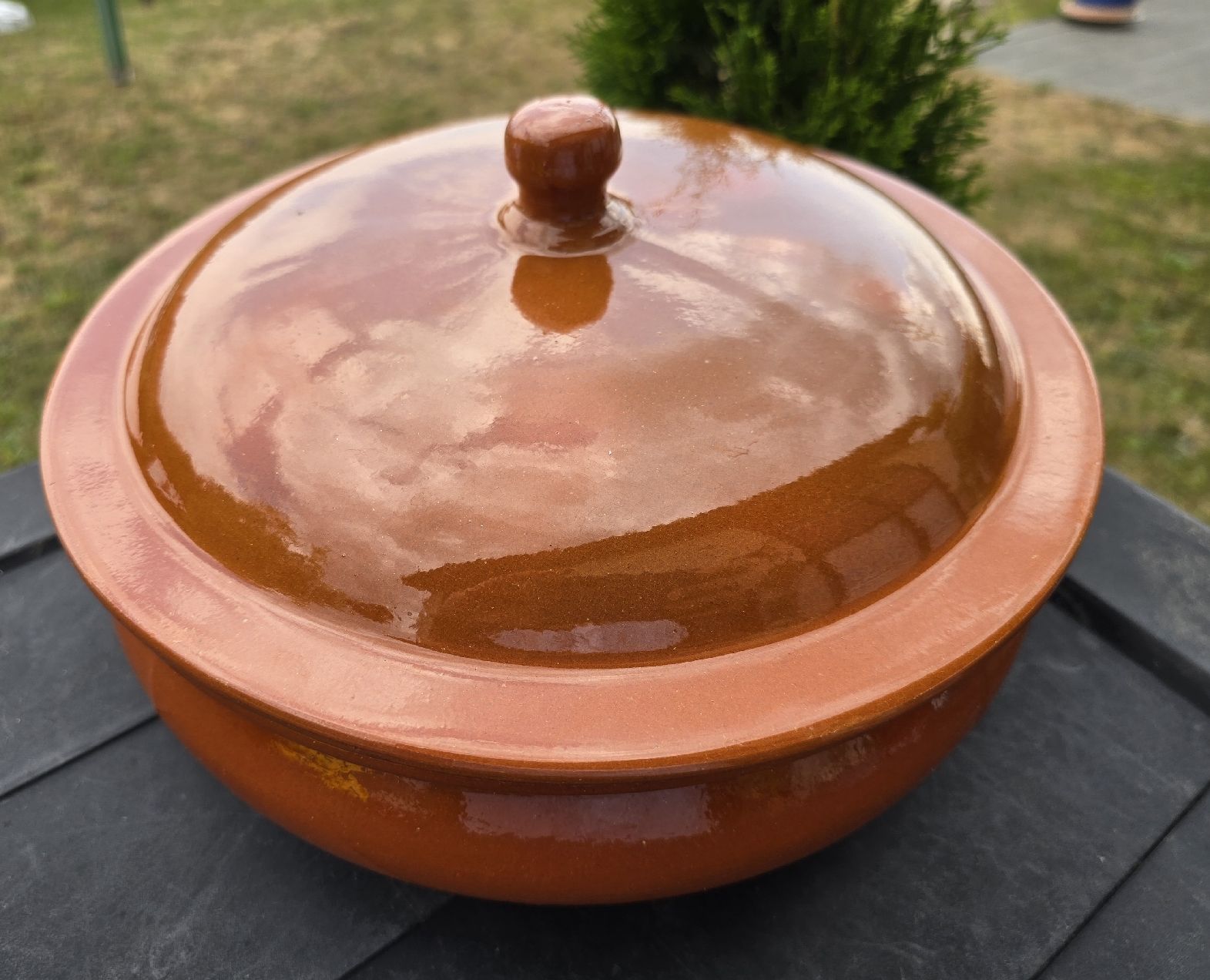 Pentole: Keramiktopf mit Deckel braun Zustand  NEU – Usato da Walkringen venduto da Vanuca 3