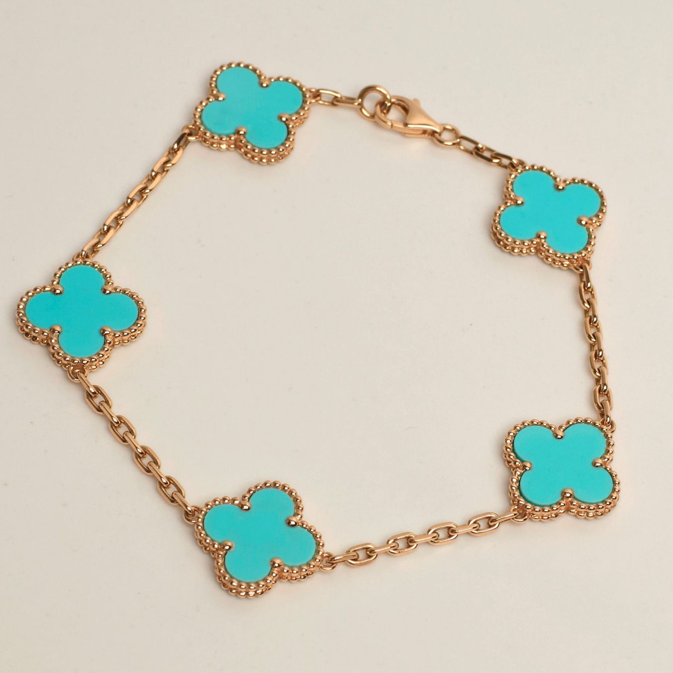 Van Cleef Bracciali & Braccialetti: Authentique Bracelet VAN CLEEF ARPELS Alhambra turquoise – Nuovo (secondo la descrizione) da Carouge GE venduto da TLD 9