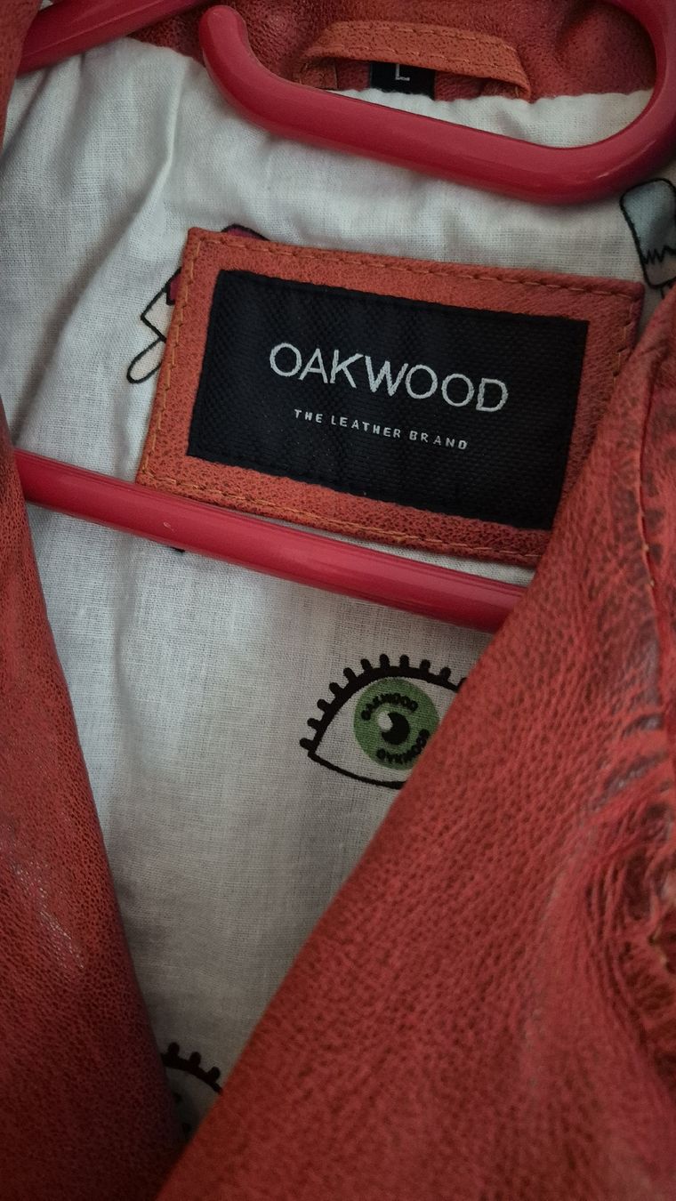 Giacche: Lederjacke von Oakwood in Orange / Hellrot – Nuovo (secondo la descrizione) da Urtenen-Schönbühl venduto da chrebeli1 1