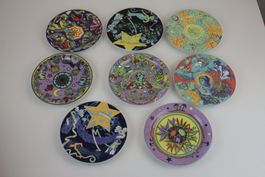 6er Set Pop Art Untertassen BOPLA Langenthal