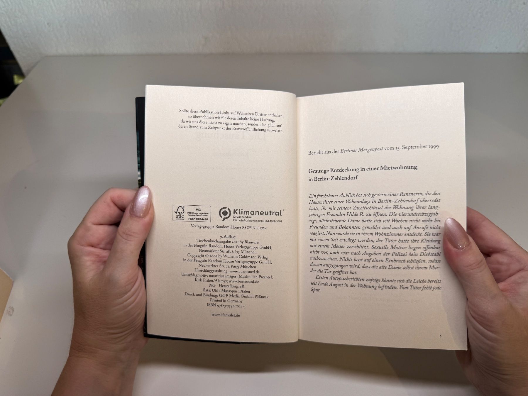 Libri: ROMAN: Charlotte Link, Die Täuschung – Usato da Grosswangen venduto da Deutsche_Romane 2
