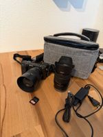 Sony Alpha 6400 mit 18–135 mm, FE 50 mm 1.8 und Zubehör