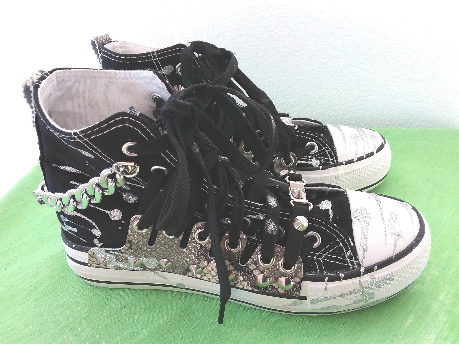 Scarpe da donna: BIONDINI Coole Glitzer Sneakers, Gr 37 – Usato da Uitikon Waldegg venduto da Risibisi7 2