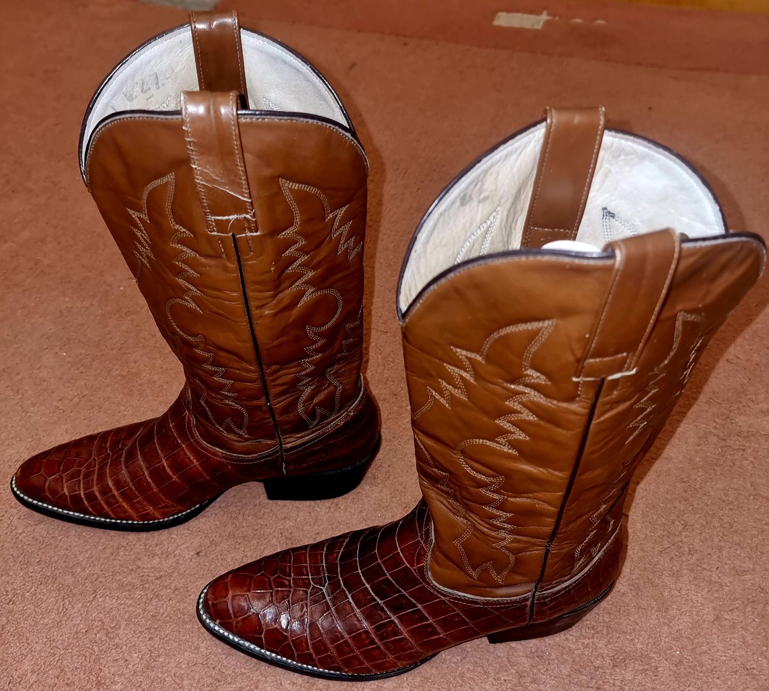 Scarpe da uomo: Bottes Santiag ALIGATOR VÉRITABLE "made in Mexico" – Usato da LAUSANNE venduto da Mistersound 1