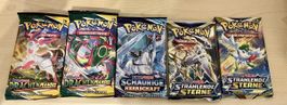 5x Pokemonbooster (Drachenwandel, Strahlende Sterne…)