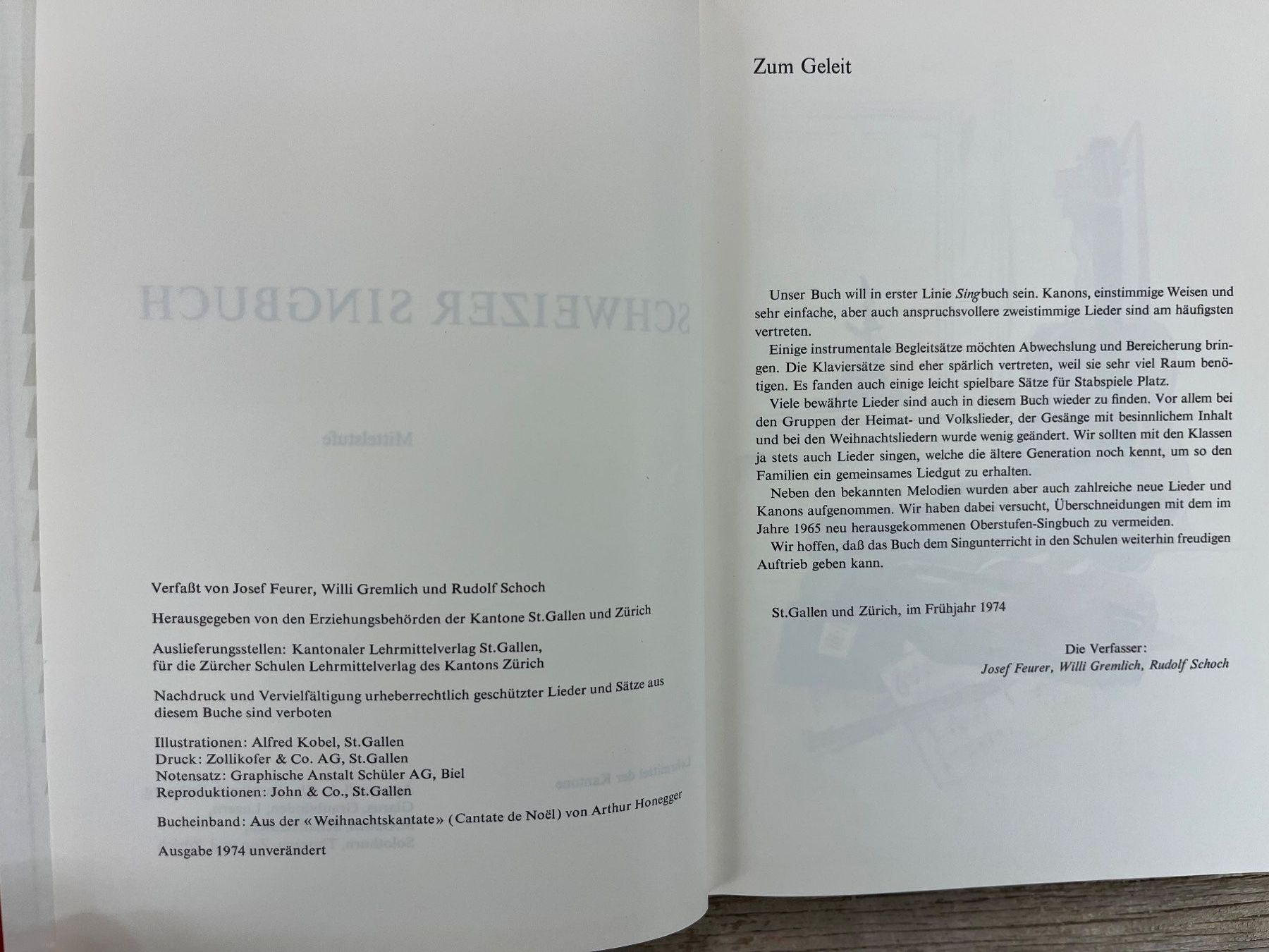 Libri: Schweizer Singbuch Mittelstufe; Lehrmittel versch. Kantone – Usato da Pfäffikon ZH venduto da buresi 1